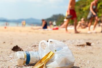 Rubbish on the beach