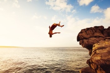 Cliff diving